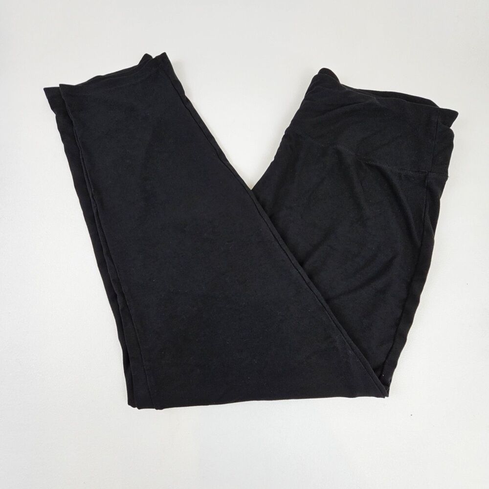 J Jill Wearever Pants Womens M Black Smooth Fit Slim Leg Pull On Stretch